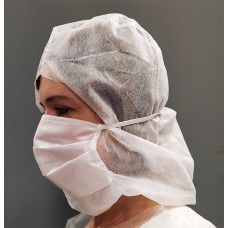 Захисна маска-балаклава одноразова спанбонд на резинці
